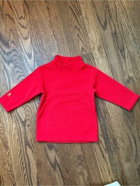 Dudley Stephens Red Kids Long Sleeve Turtleneck